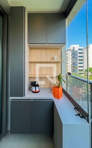 Studio para alugar com 27m², 1 quarto e sem vagaSacada