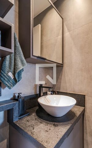 Apartamento à venda com 60m², 1 quarto e 1 vagaBanheiro da suíte