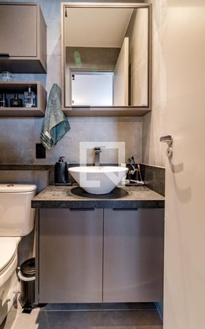 Apartamento à venda com 60m², 1 quarto e 1 vagaBanheiro da suíte