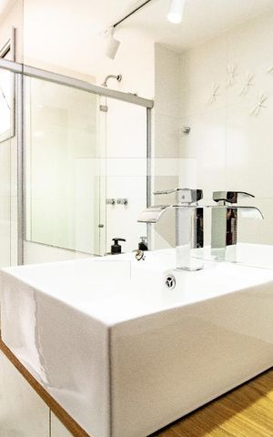 Apartamento à venda com 58m², 1 quarto e 1 vaga Apartamento à venda com 58m², 1 quarto e 1 vagaLavabo, Cuba da pia