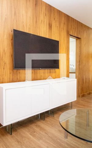 Apartamento à venda com 58m², 1 quarto e 1 vaga Apartamento à venda com 58m², 1 quarto e 1 vagaSala, ar condicionado, bufê e TV.