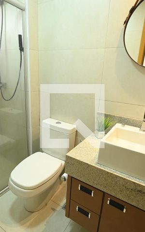 Studio para alugar com 40m², 1 quarto e 1 vaga Studio para alugar com 40m², 1 quarto e 1 vagaBanheiro