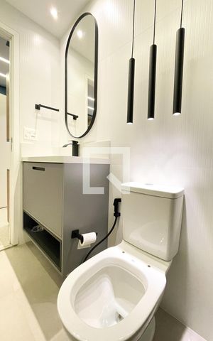 Apartamento para alugar com 35m², 1 quarto e sem vaga Apartamento para alugar com 35m², 1 quarto e sem vagaBanheiro