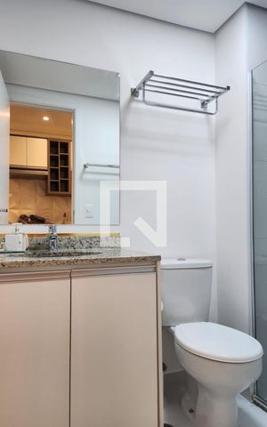 Studio para alugar com 24m², 1 quarto e sem vaga Studio para alugar com 24m², 1 quarto e sem vagaBanheiro