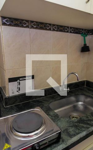 Studio para alugar com 23m², 1 quarto e sem vaga Studio para alugar com 23m², 1 quarto e sem vagaCozinha - Armários