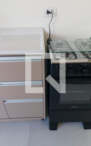 Studio para alugar com 24m², 1 quarto e 1 vagaFogão