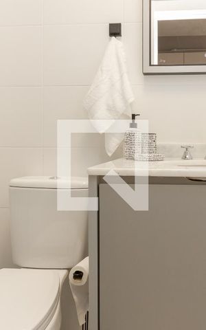 Studio para alugar com 25m², 1 quarto e sem vaga Studio para alugar com 25m², 1 quarto e sem vagaBanheiro