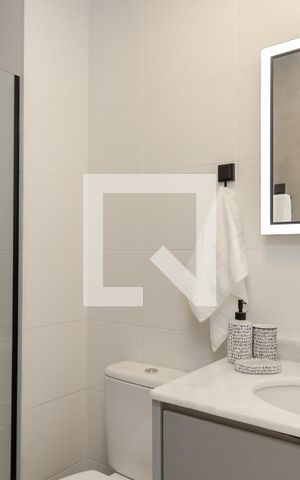 Studio para alugar com 25m², 1 quarto e sem vaga Studio para alugar com 25m², 1 quarto e sem vagaBanheiro