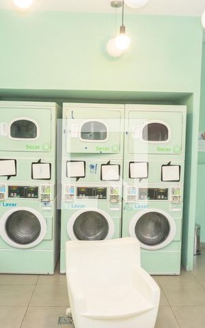 Studio à venda com 74m², 1 quarto e 1 vagaLavanderia
