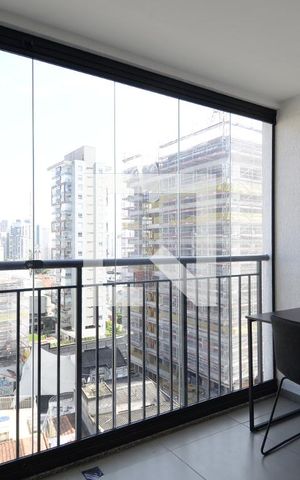 Studio à venda com 28m², 1 quarto e sem vagaVaranda
