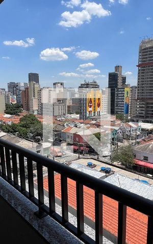 Studio à venda com 28m², 1 quarto e sem vagaVista da Sacada