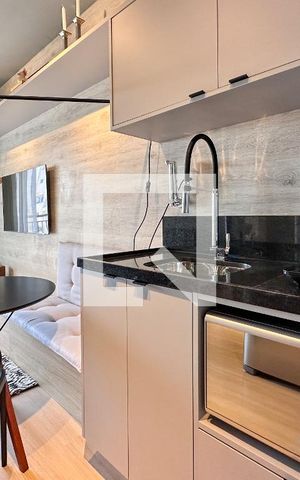 Studio para alugar com 32m², 1 quarto e sem vaga Studio para alugar com 32m², 1 quarto e sem vagaCozinha