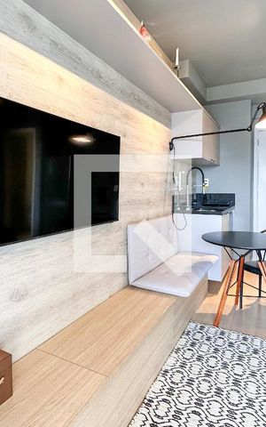 Studio para alugar com 32m², 1 quarto e sem vaga Studio para alugar com 32m², 1 quarto e sem vagaSala