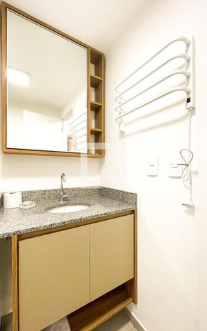 Studio para alugar com 24m², 1 quarto e sem vaga Studio para alugar com 24m², 1 quarto e sem vagaBanheiro