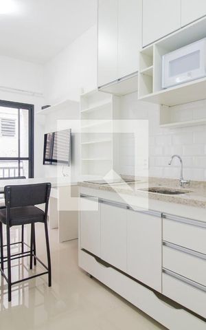 Studio para alugar com 27m², 1 quarto e sem vagaCozinha 