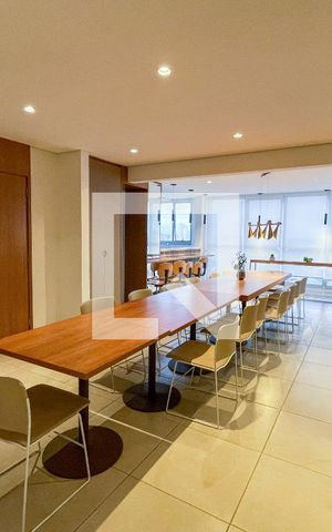 Apartamento para alugar com 36m², 1 quarto e 1 vaga Apartamento para alugar com 36m², 1 quarto e 1 vagaÁrea comum - Salão de festas