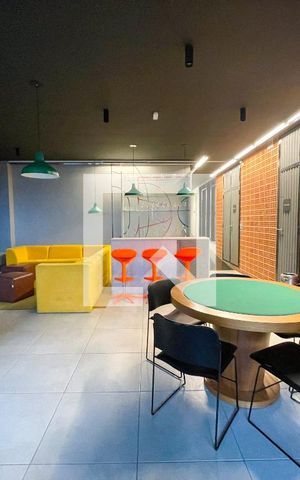 Apartamento para alugar com 36m², 1 quarto e 1 vaga Apartamento para alugar com 36m², 1 quarto e 1 vagaSalão de jogos