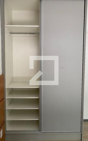 Studio para alugar com 28m², 1 quarto e sem vaga Studio para alugar com 28m², 1 quarto e sem vagaGuarda Roupa