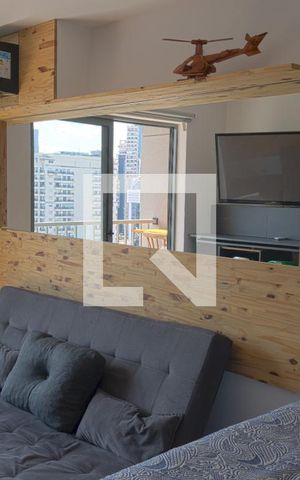 Studio para alugar com 27m², 1 quarto e sem vaga Studio para alugar com 27m², 1 quarto e sem vagaSala/Quarto