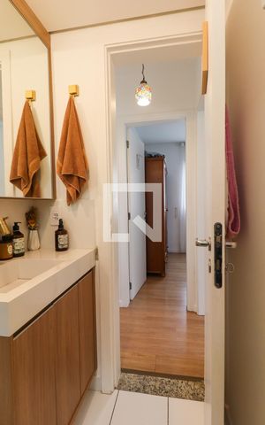 Apartamento para alugar com 54m², 2 quartos e 1 vagaBanheiro Social