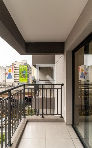 Studio à venda com 27m², 1 quarto e sem vagaVaranda