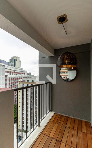 Apartamento à venda com 38m², 1 quarto e sem vagaVaranda