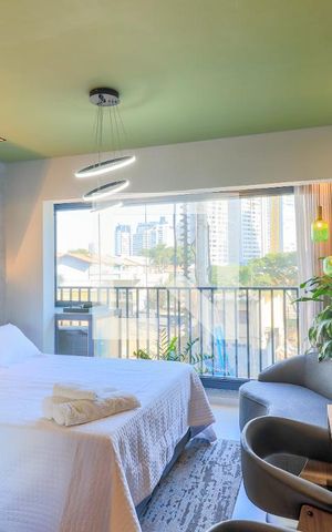 Studio à venda com 25m², 1 quarto e sem vaga Studio à venda com 25m², 1 quarto e sem vagaSala/Quarto