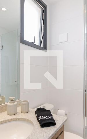 Studio para alugar com 24m², 1 quarto e sem vaga Studio para alugar com 24m², 1 quarto e sem vagaBanheiro