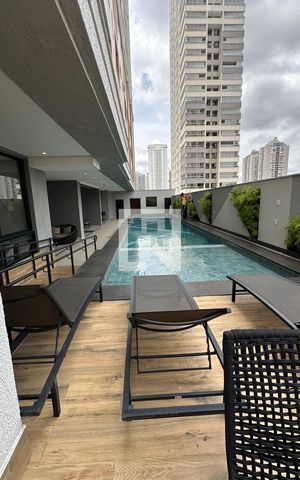 Studio para alugar com 41m², 1 quarto e 1 vaga Studio para alugar com 41m², 1 quarto e 1 vagaÁrea comum - Piscina