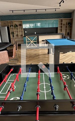 Studio para alugar com 41m², 1 quarto e 1 vaga Studio para alugar com 41m², 1 quarto e 1 vagaSala de Jogos
