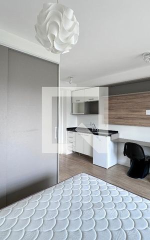 Studio para alugar com 27m², 1 quarto e 1 vagaQuarto