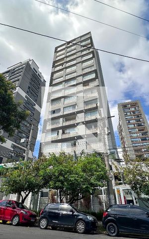 Studio para alugar com 27m², 1 quarto e 1 vagaFachada
