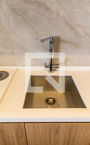 Apartamento para alugar com 50m², 1 quarto e 1 vagaDetalhe da cozinha