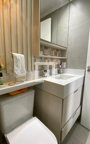 Apartamento à venda com 63m², 2 quartos e 1 vagaBanheiro da Suíte 1