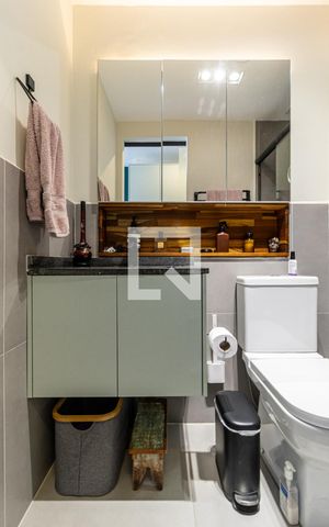 Studio à venda com 43m², 1 quarto e sem vagaBanheiro da Suíte - Armário