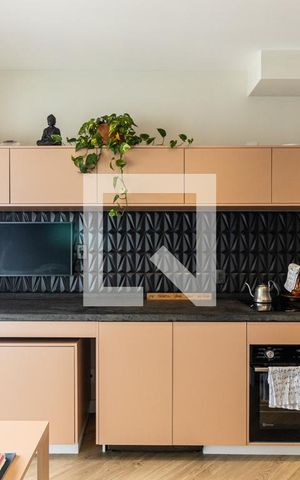 Studio à venda com 43m², 1 quarto e sem vagaCozinha