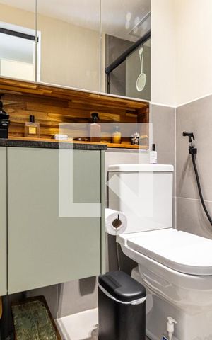Studio à venda com 43m², 1 quarto e sem vagaBanheiro da Suíte