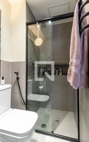 Studio à venda com 43m², 1 quarto e sem vagaBanheiro da Suíte - Box