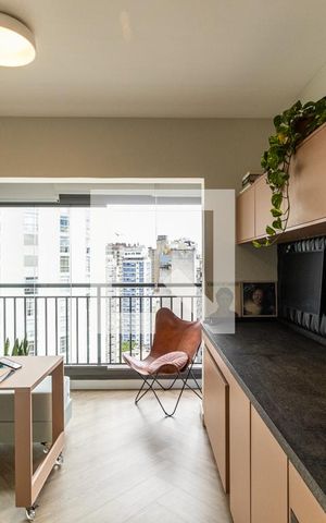 Studio à venda com 43m², 1 quarto e sem vagaSala e Cozinha