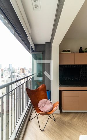 Studio à venda com 43m², 1 quarto e sem vagaVaranda da Sala