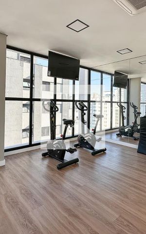 Apartamento para alugar com 32m², 1 quarto e sem vagaAcademia