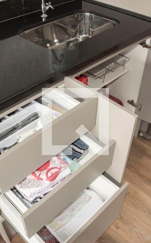 Studio à venda com 37m², 1 quarto e 1 vagaCozinha