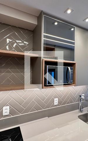 Studio à venda com 25m², 1 quarto e sem vagaDetalhe Cozinha