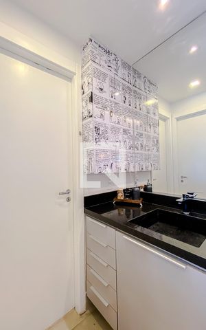 Apartamento à venda com 47m², 1 quarto e 1 vagaLavatório
