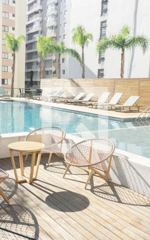 Studio à venda com 24m², 1 quarto e sem vagaÁrea comum - Piscina