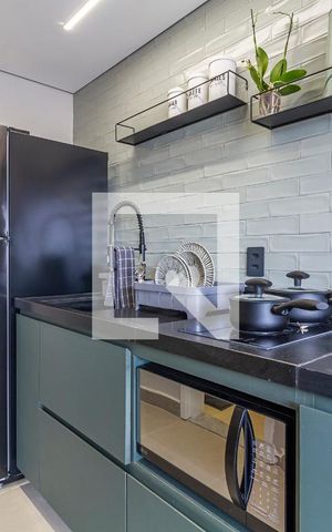 Studio para alugar com 25m², 1 quarto e sem vagaCozinha
