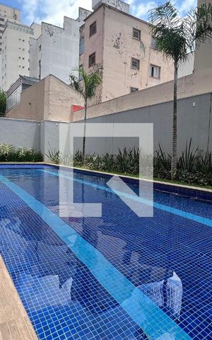Studio para alugar com 32m², 1 quarto e sem vaga Studio para alugar com 32m², 1 quarto e sem vagaPiscina