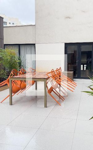 Apartamento à venda com 29m², 1 quarto e 1 vaga Apartamento à venda com 29m², 1 quarto e 1 vagaÁrea comum - Pátio da churrasqueira