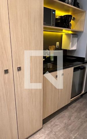 Studio à venda com 26m², 1 quarto e sem vagaCozinha