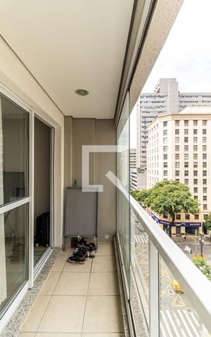 Studio à venda com 32m², 1 quarto e 1 vagaVaranda
